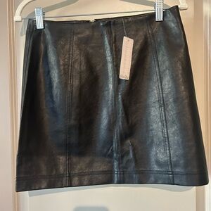 NWT Pleather Skirt - S